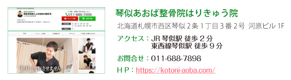 琴似あおば整骨院はりきゅう院